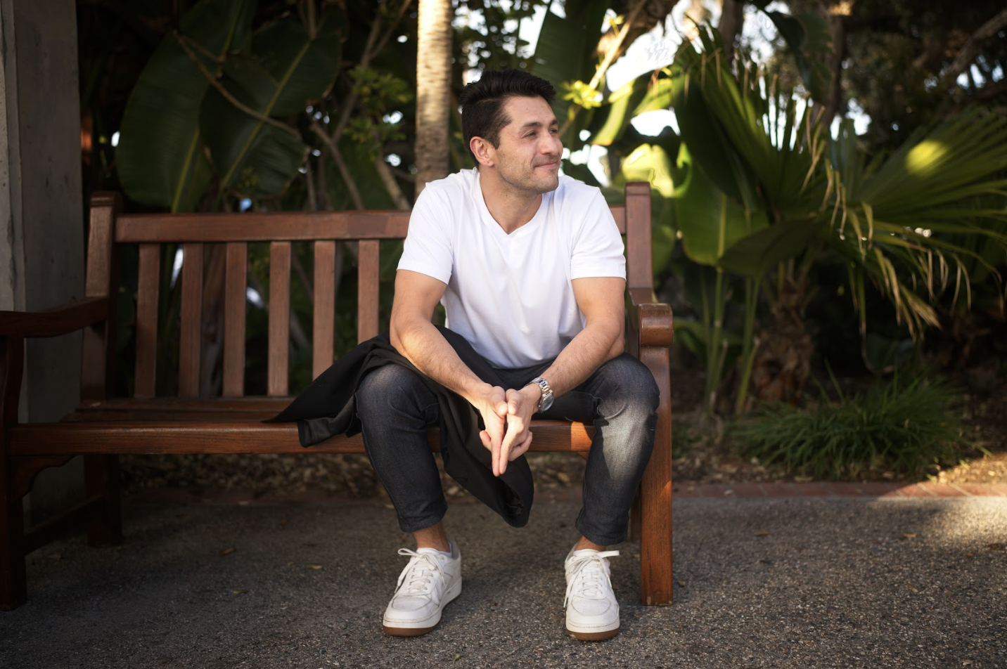 Joey Wilder sitting on a wooden bench outdoors in casual attire, reflecting on content strategy and SEO tools like Scalenut to grow brand visibility. Joey Wilder sitting on a wooden bench outdoors in casual attire, reflecting on content strategy and SEO tools like Scalenut to grow brand visibility.