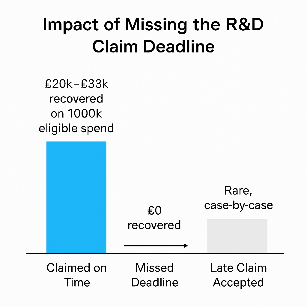 The Impact of Missing the R&D Claim Deadline Infographic