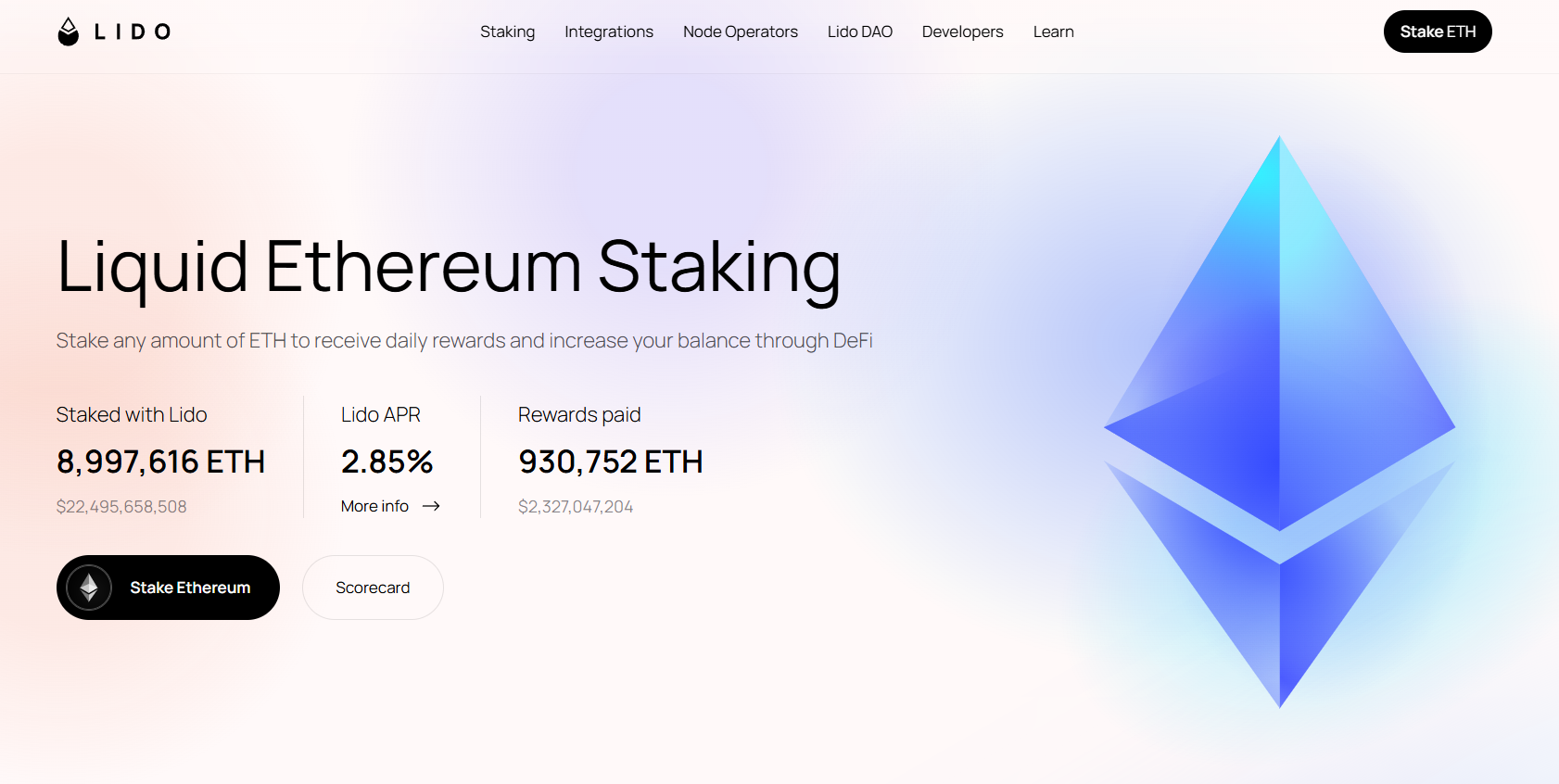 How to stake ETH