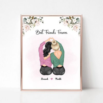 Personalized Best Friend Print Art