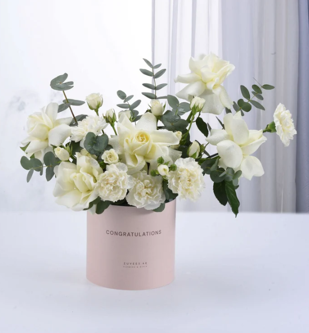 Flora White Bloom Box