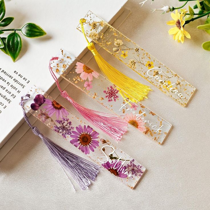 Custom made bookmarks with name