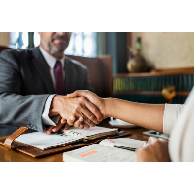 Client meeting with his lawyer