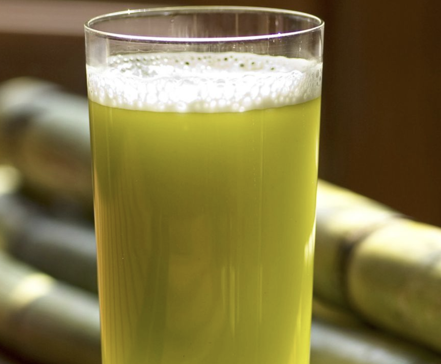 Glass of coconut juice 