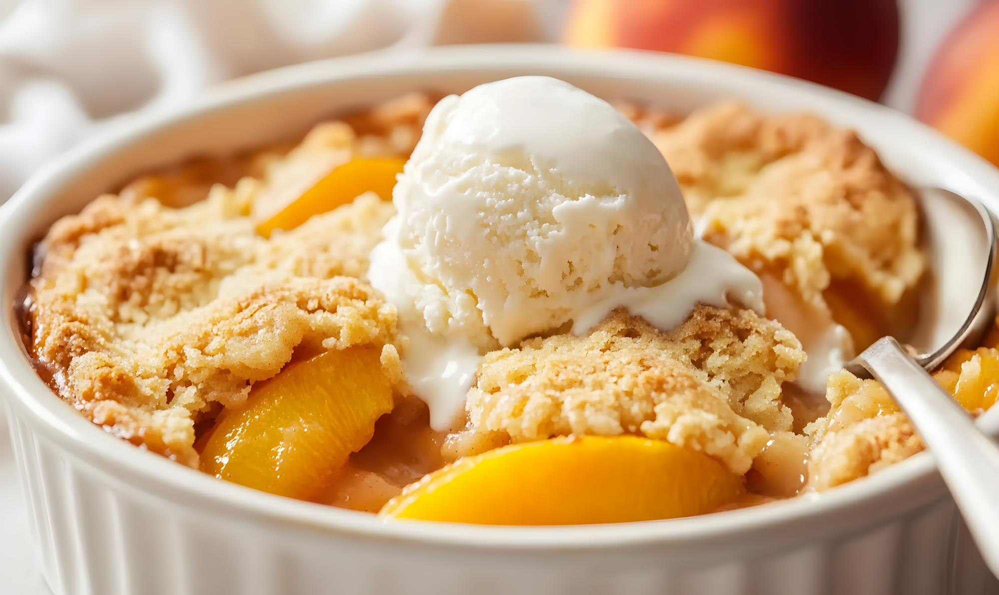 Peach cobbler