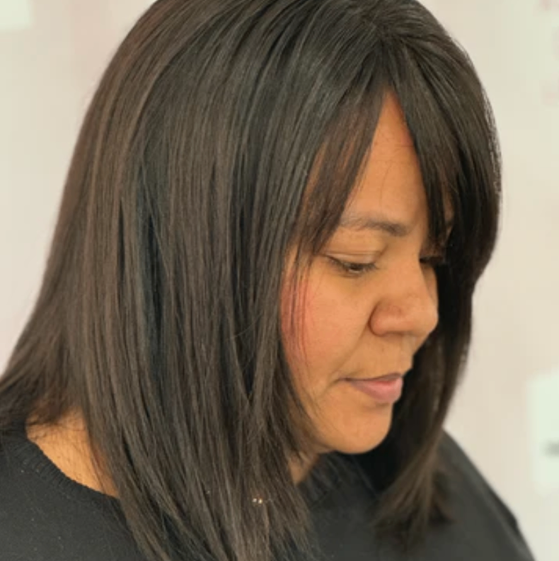 Woman with extensions