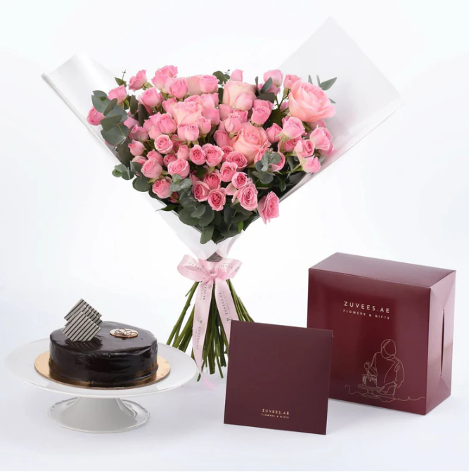 Zuvees Pink Perfection with Chocolate Cake