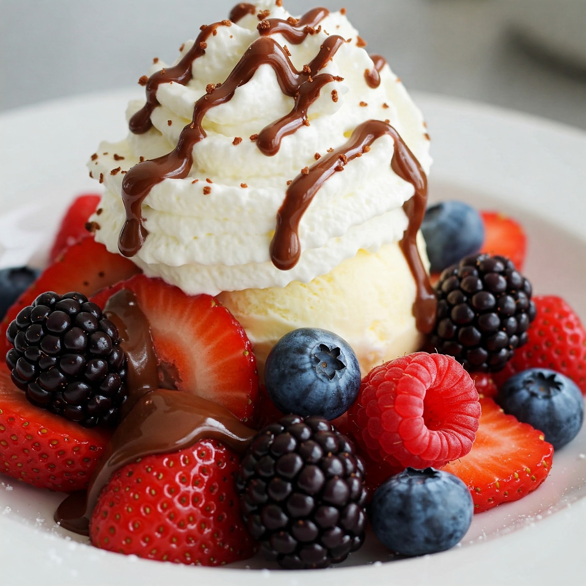 Berries and cream