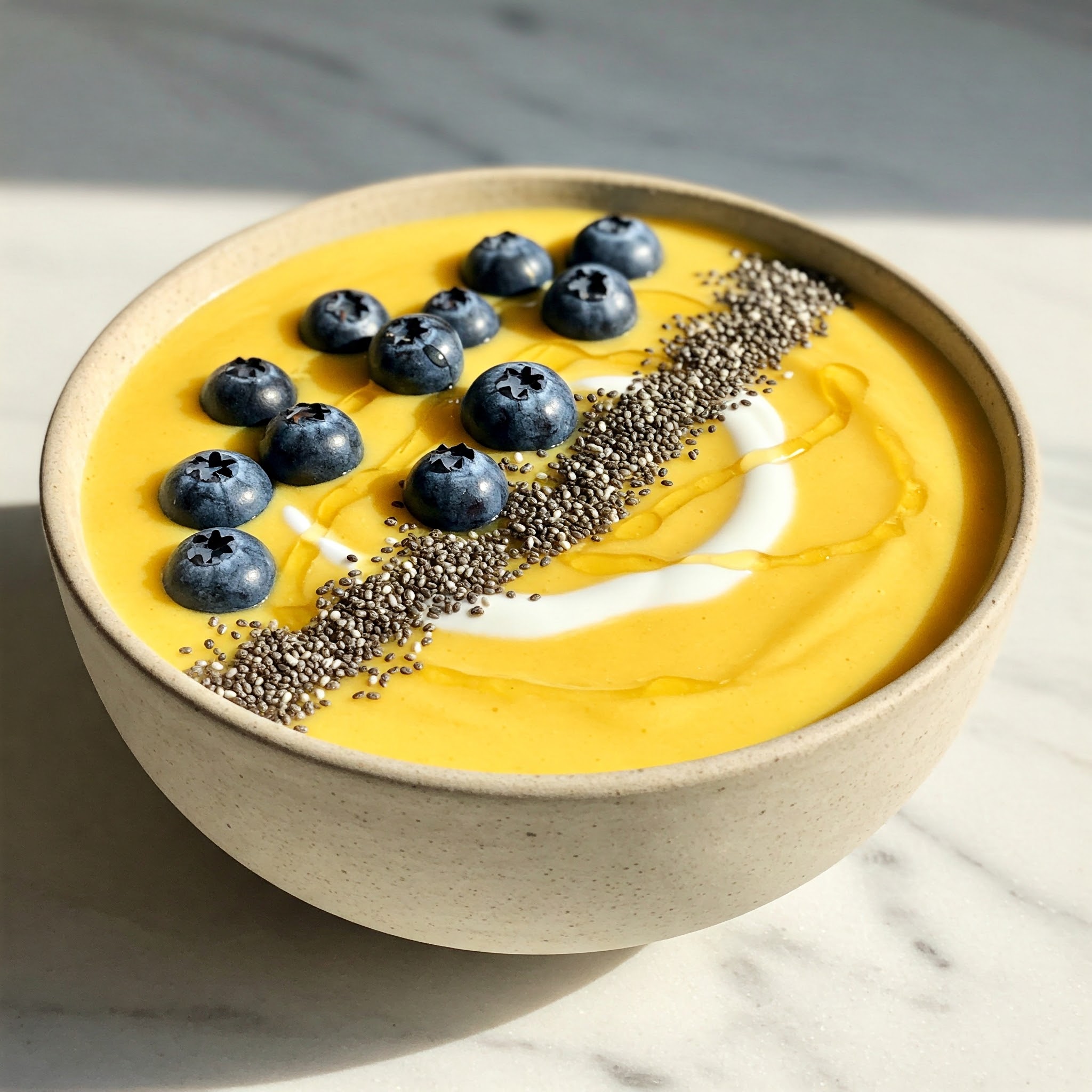 Tropical Mango-Pineapple Smoothie Bowl
