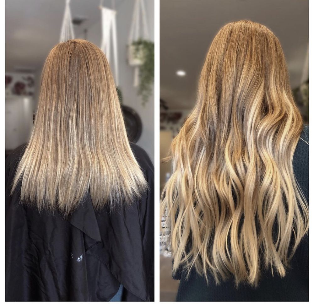 Woman with virgin hair