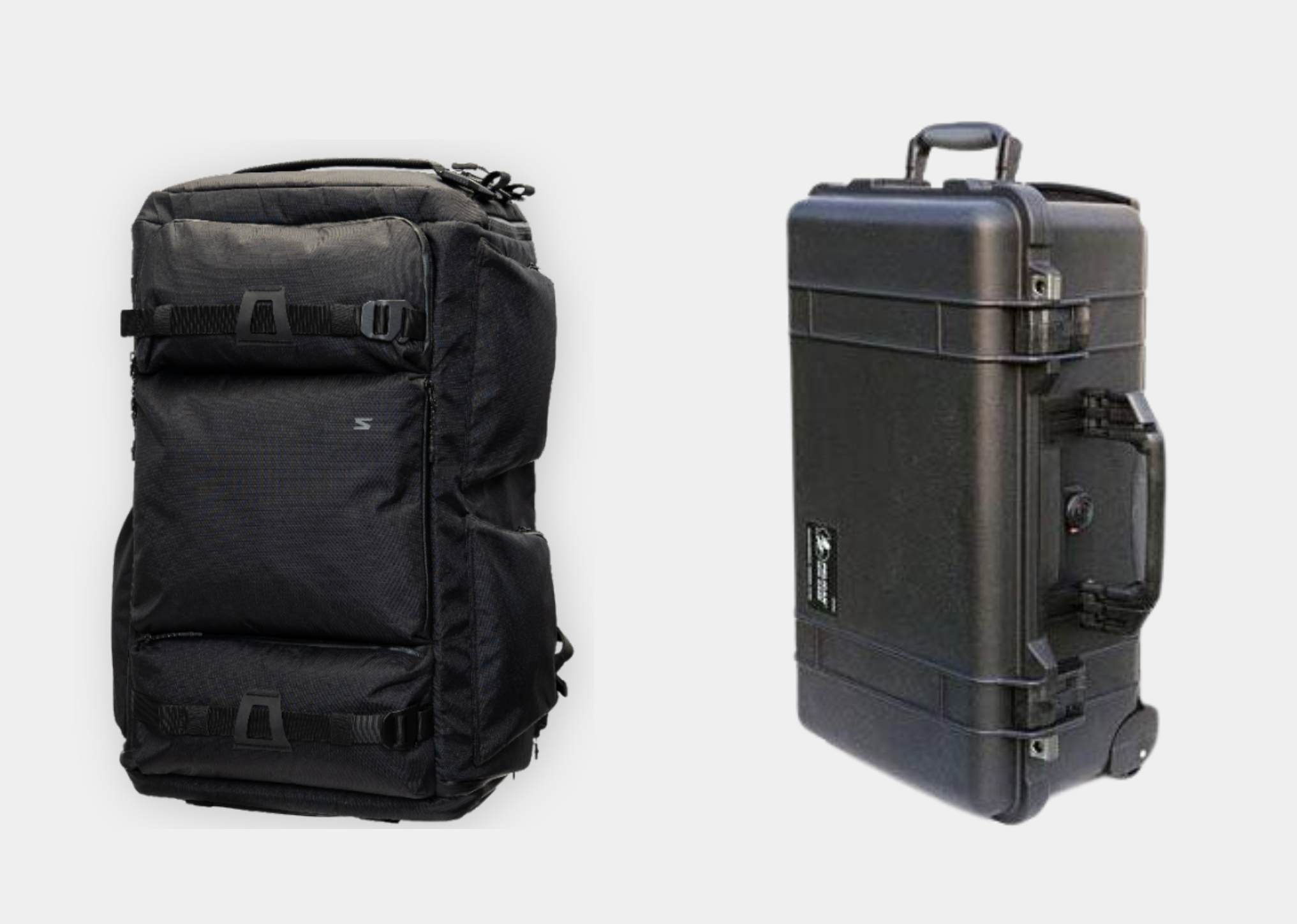 Premium Camera Backback with Organizer and Hard Case Pelican Air Case