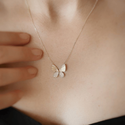 Gold Butterfly Necklace