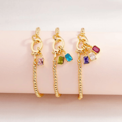 Custom birthstone bracelets