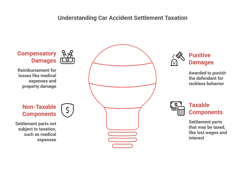 Infographic of Understanding Car Accident Settlement Taxation