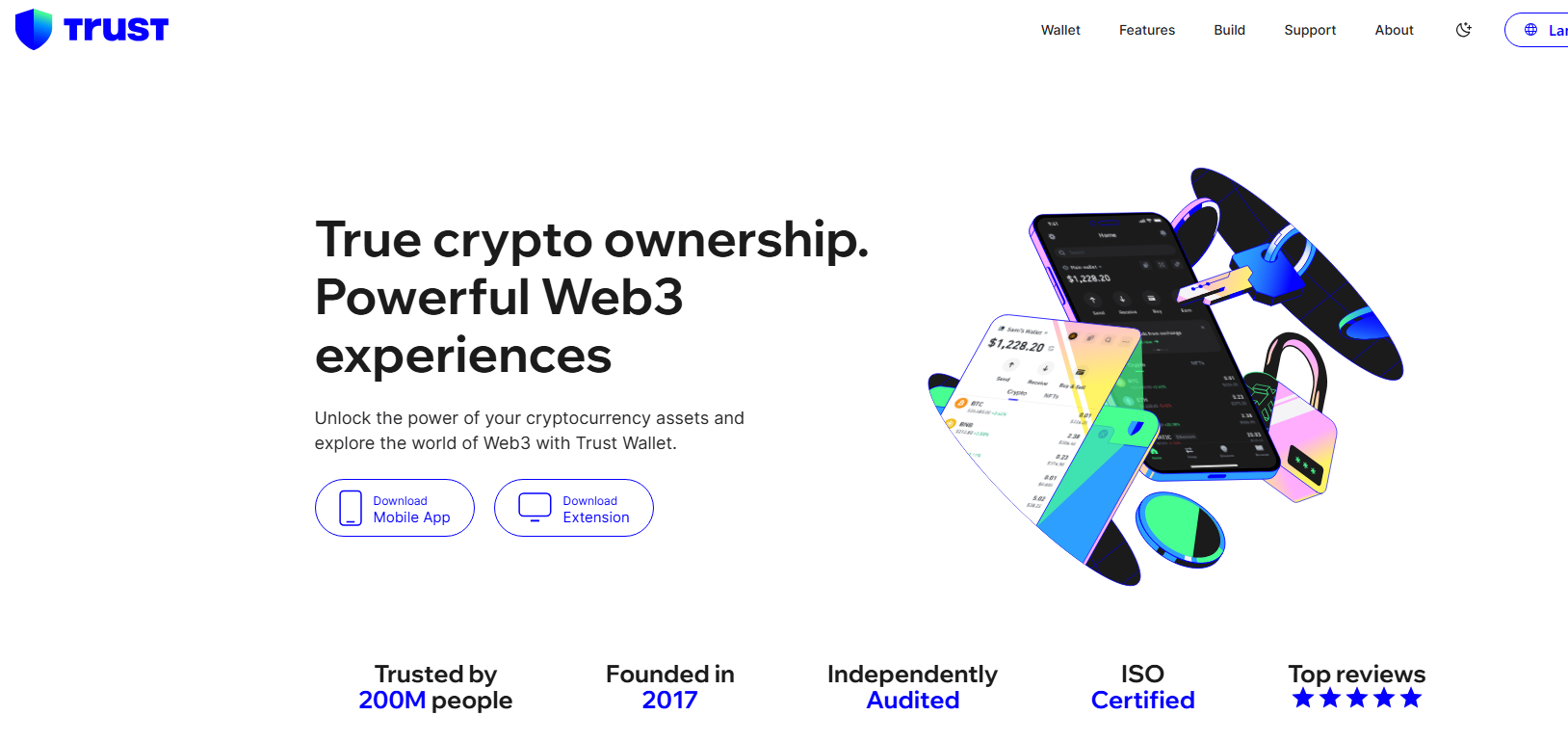 Popular no-fee crypto wallets