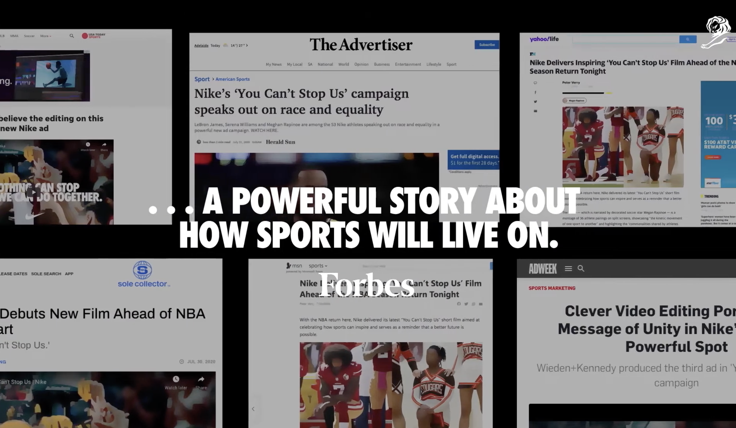 Screenshot of nike case study