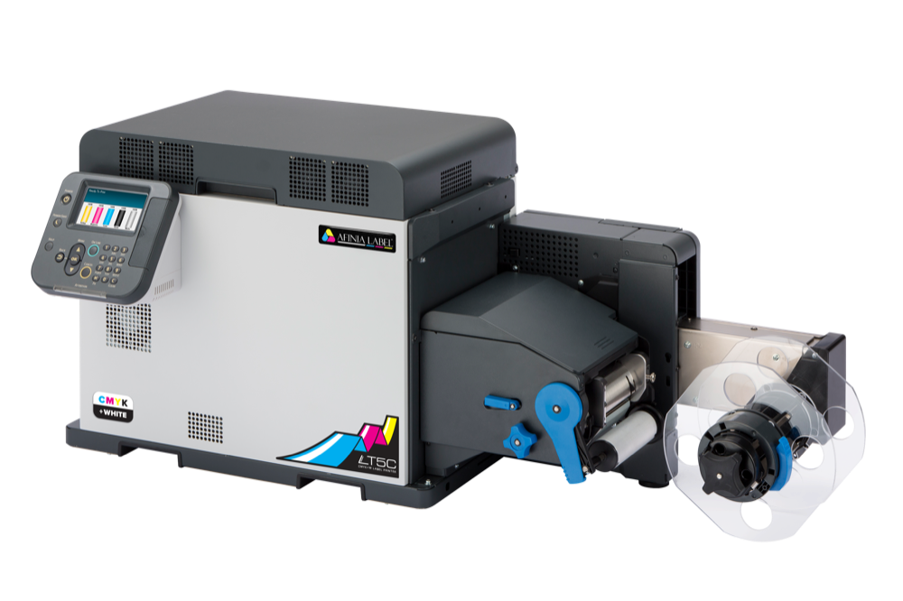 Afinia LT5c Laser color label printer with white toner