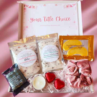 Personalized Relaxation And Wellness Pamper Gift Set