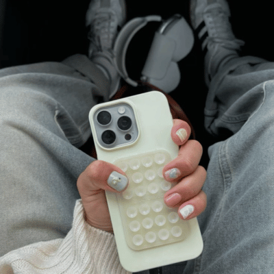 Hand holding Suction Phone Case